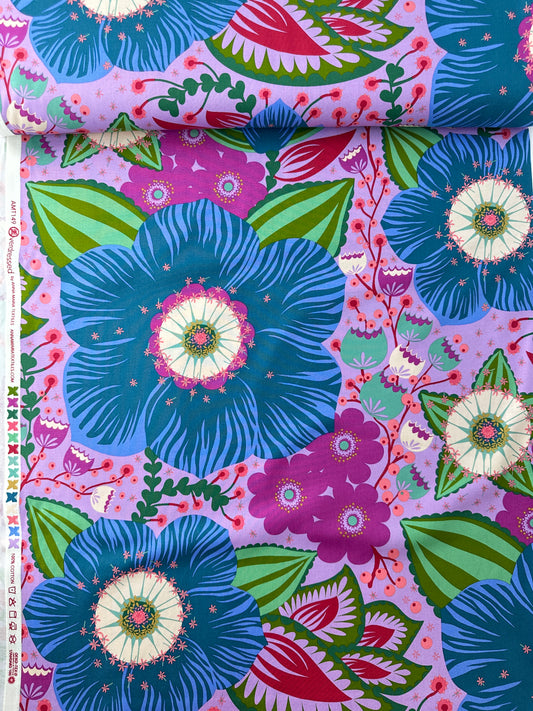 Anna Maria Cotton Sheeting, Overdressed, Honorable Mention in Cobalt, 4.7oz
