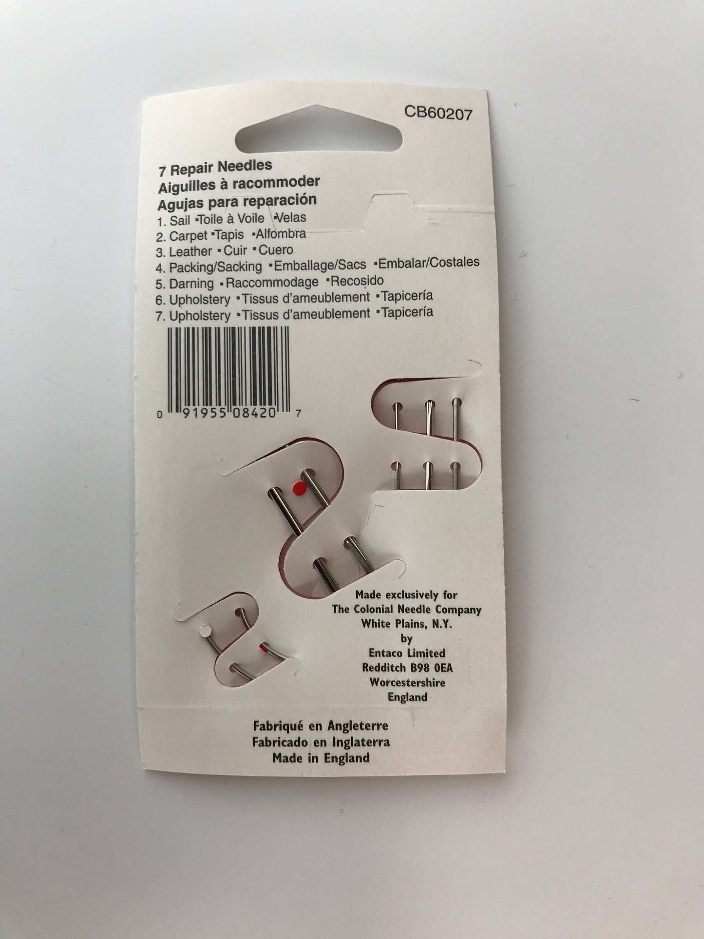 Colonial Needles, Household Repair