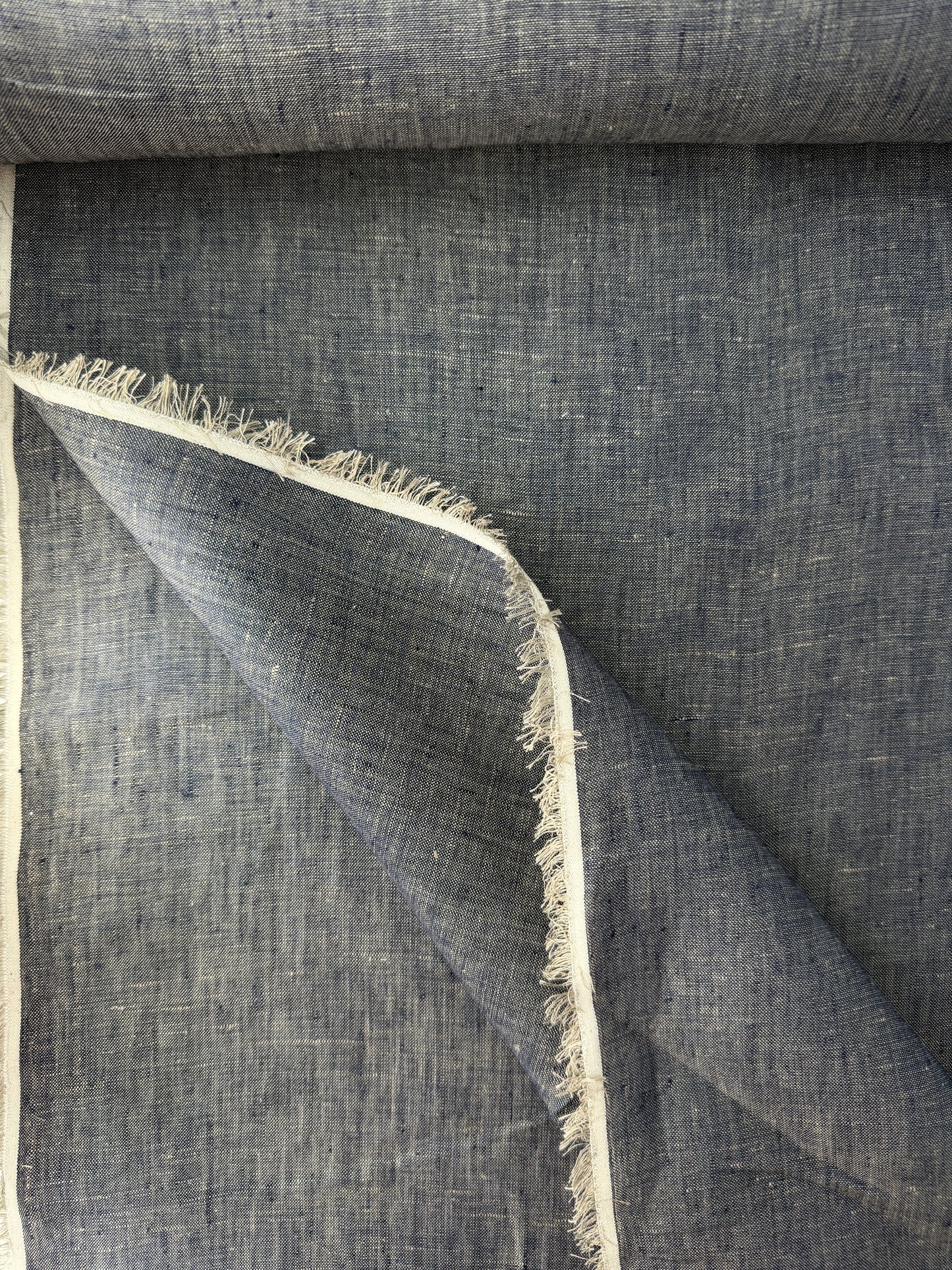 Linen Cross Dye - Indigo Gray