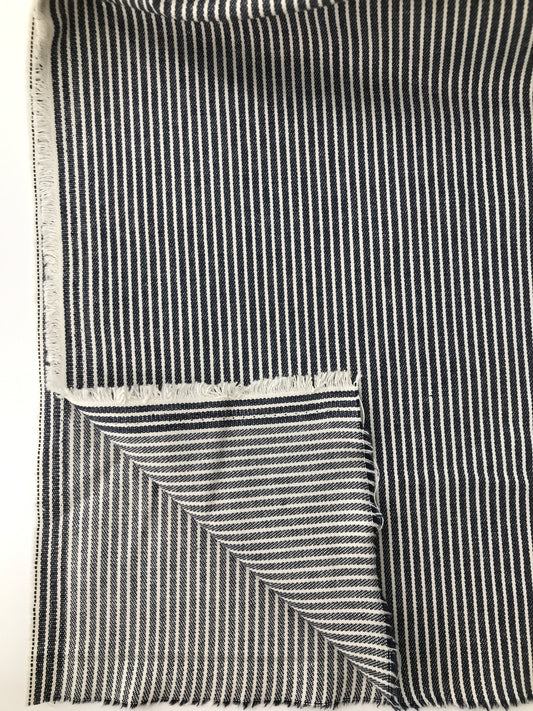 Japanese Denim, Cotton Ticking Stripe 8 oz
