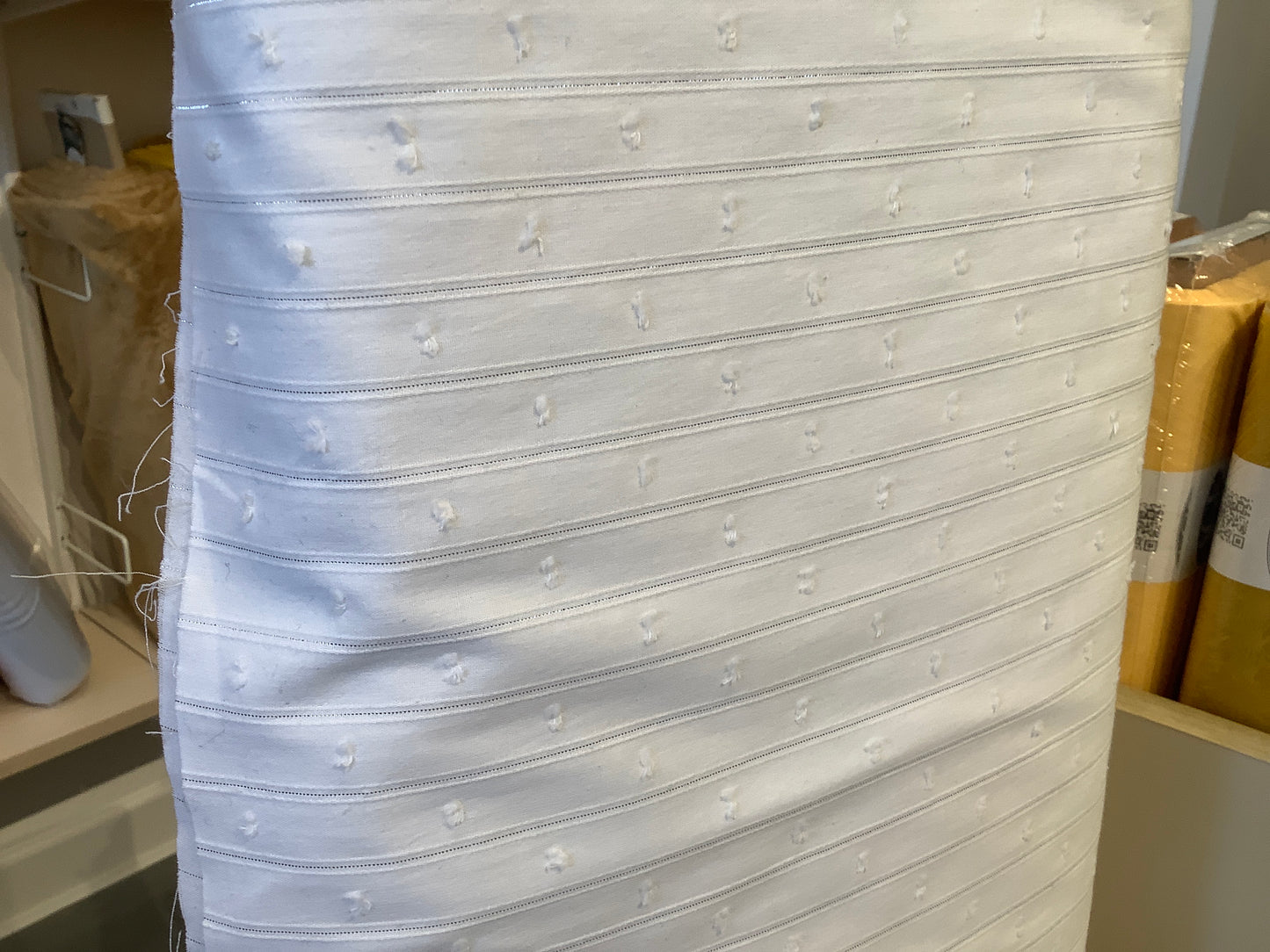 Swiss dot with Lurex thread