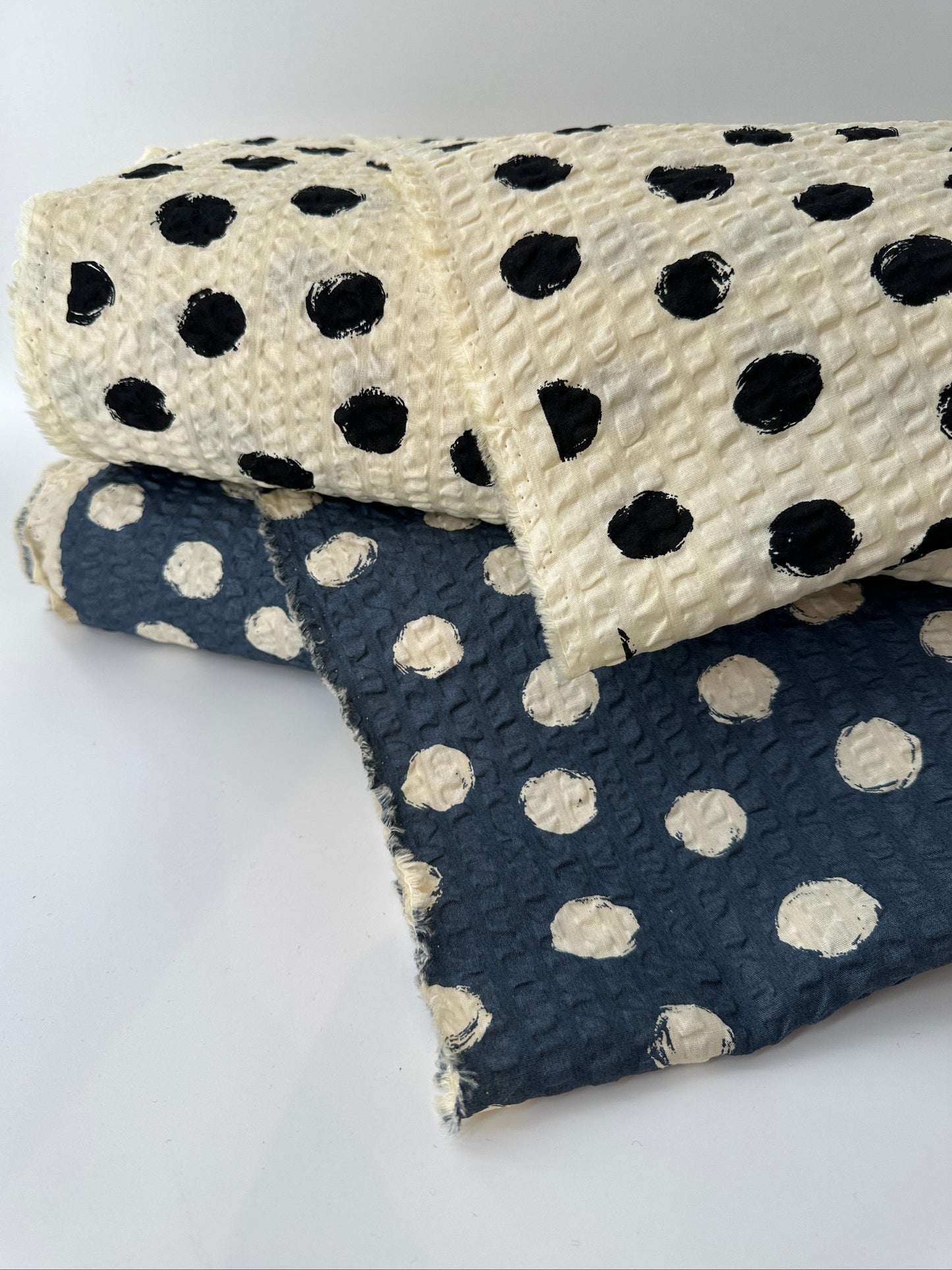 Sevenberry, Cotton Ripple Cloth, Dots