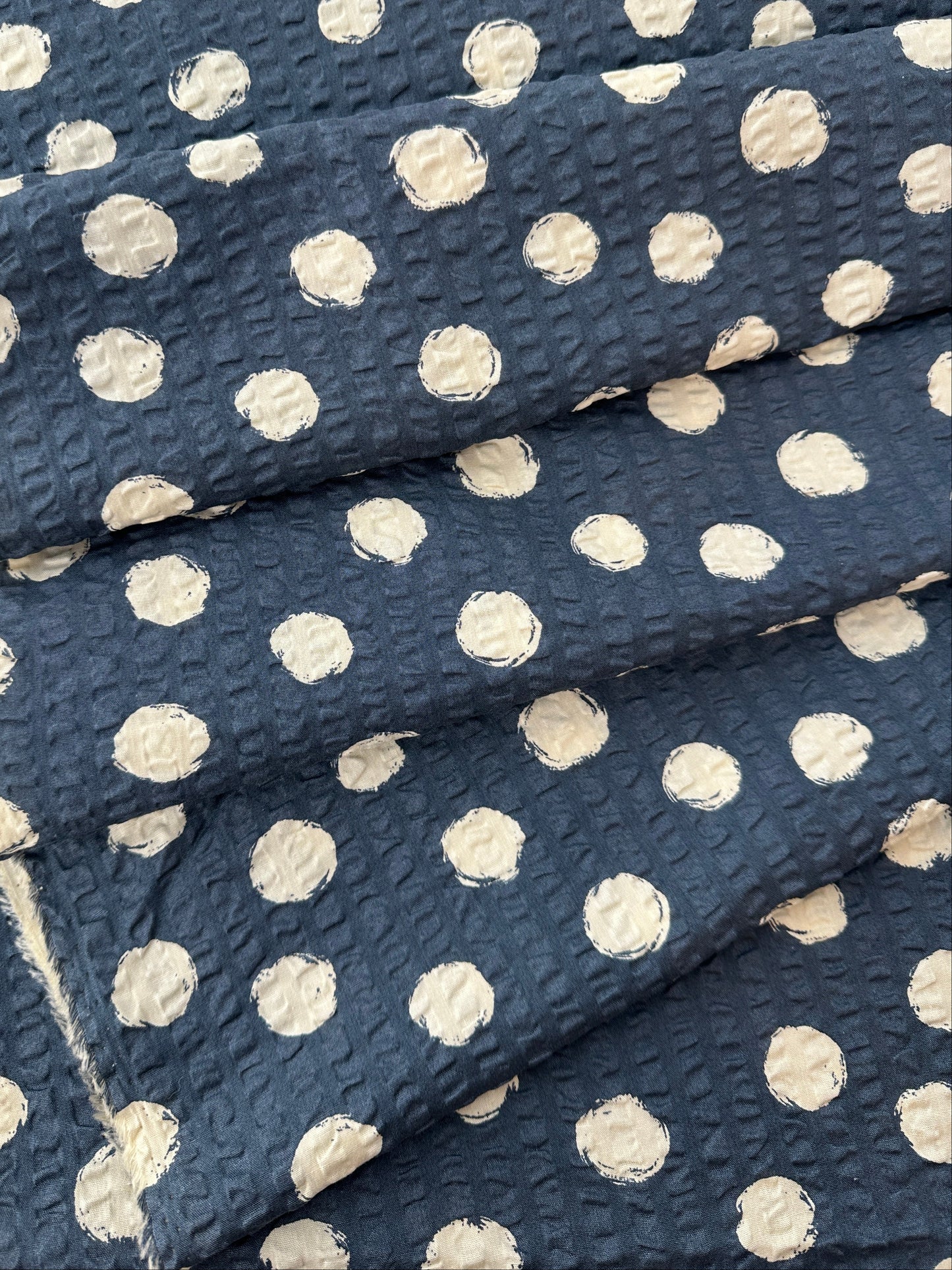 Sevenberry, Cotton Ripple Cloth, Dots