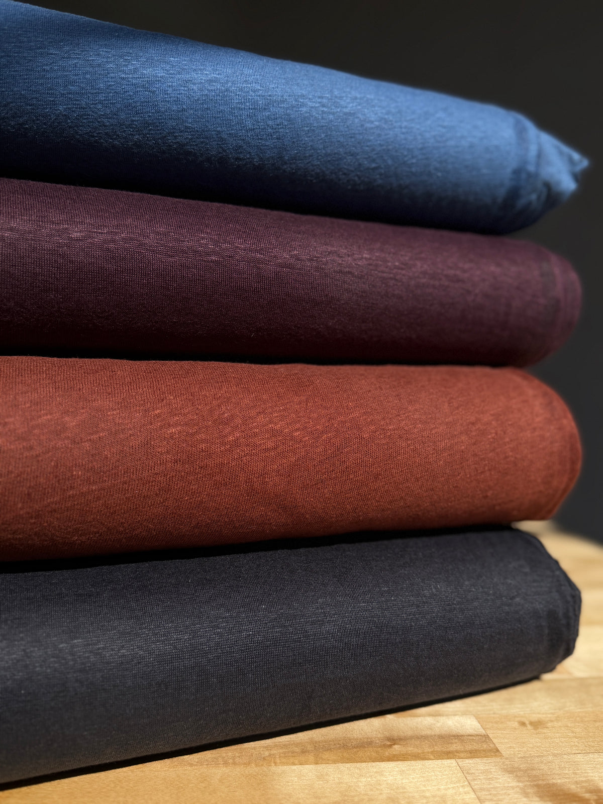 Linen Single Jersey, Rust, 180 gsm