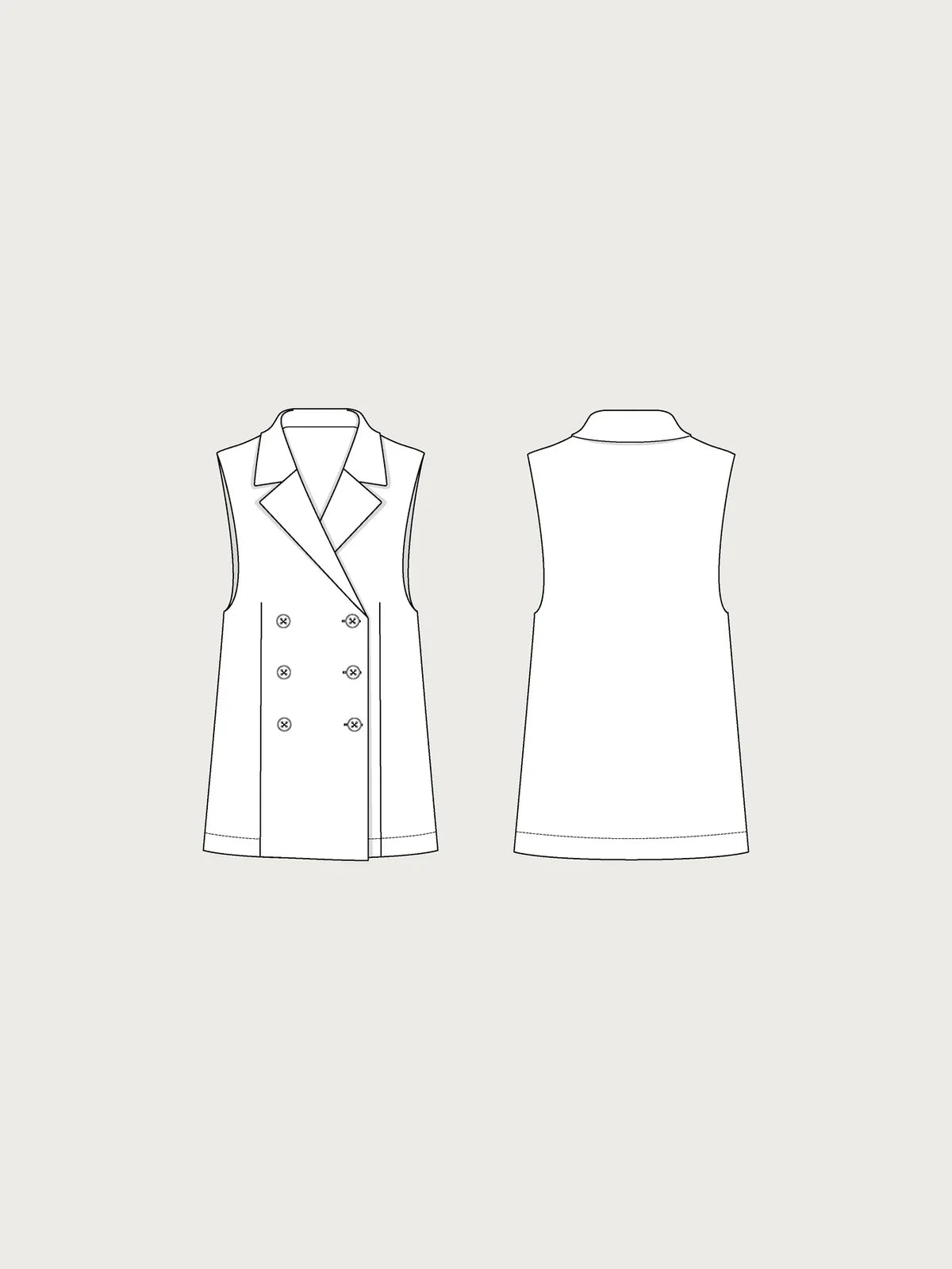 The Assembly Line Double Breasted Jacket, Size XS-3XL