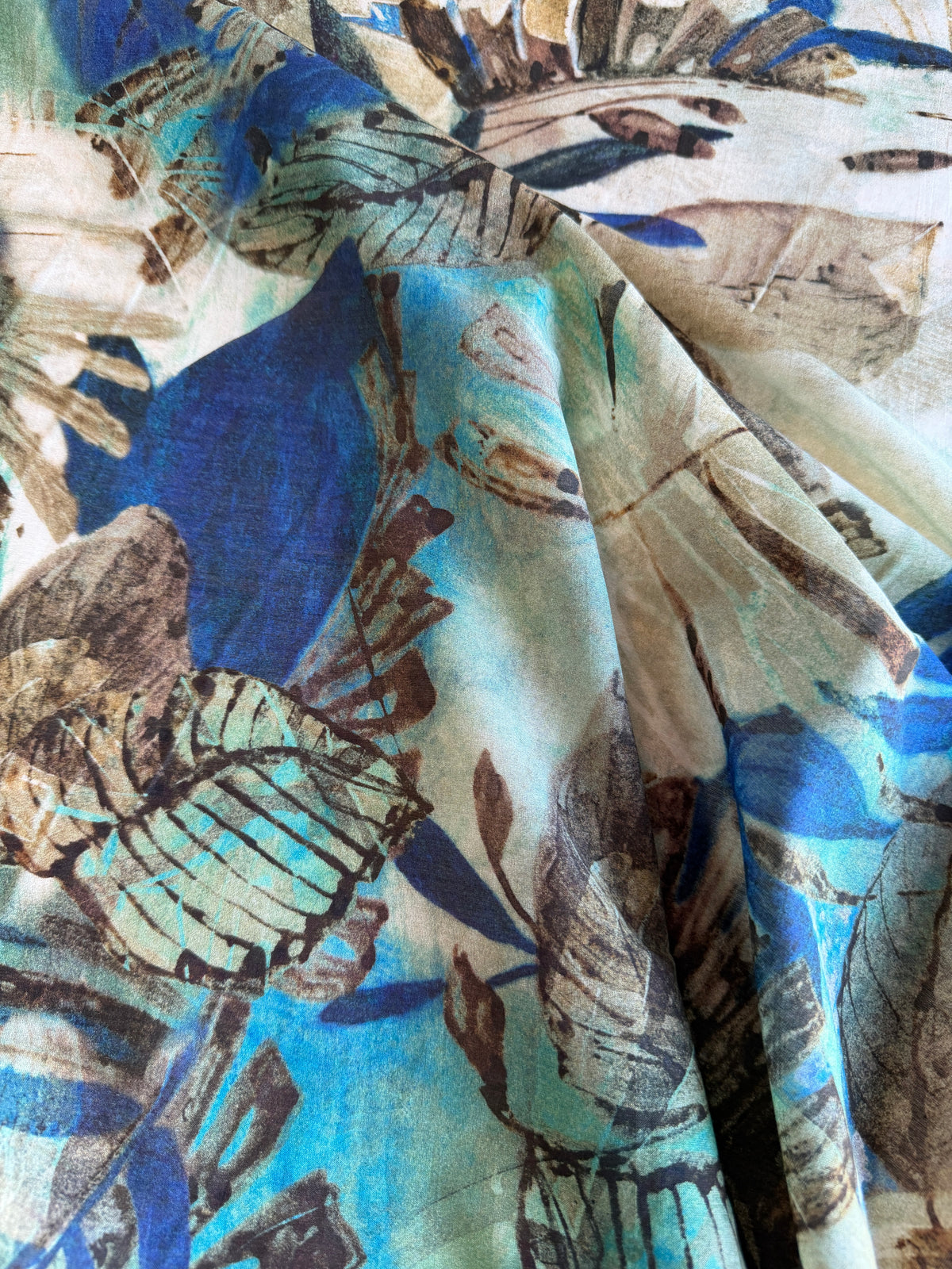 Cotton/Silk Lawn, Monstera Jungle