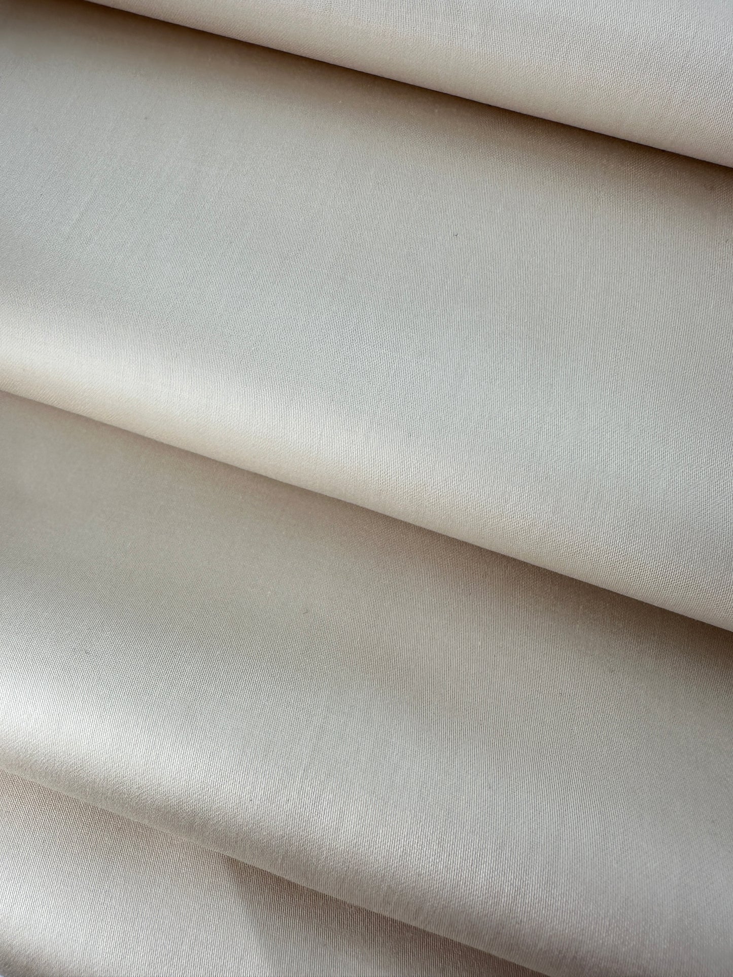 Cotton Sateen, Solid – Cream