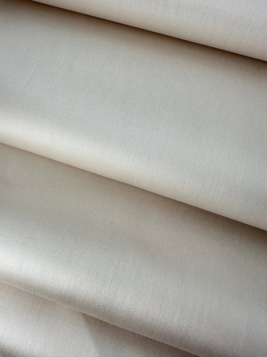 Cotton Sateen, Solid – Cream