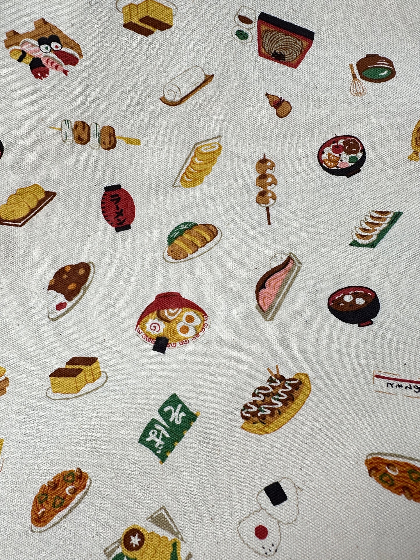 Kokka, Cotton Oxford, Illustrated Book - Japanese Food