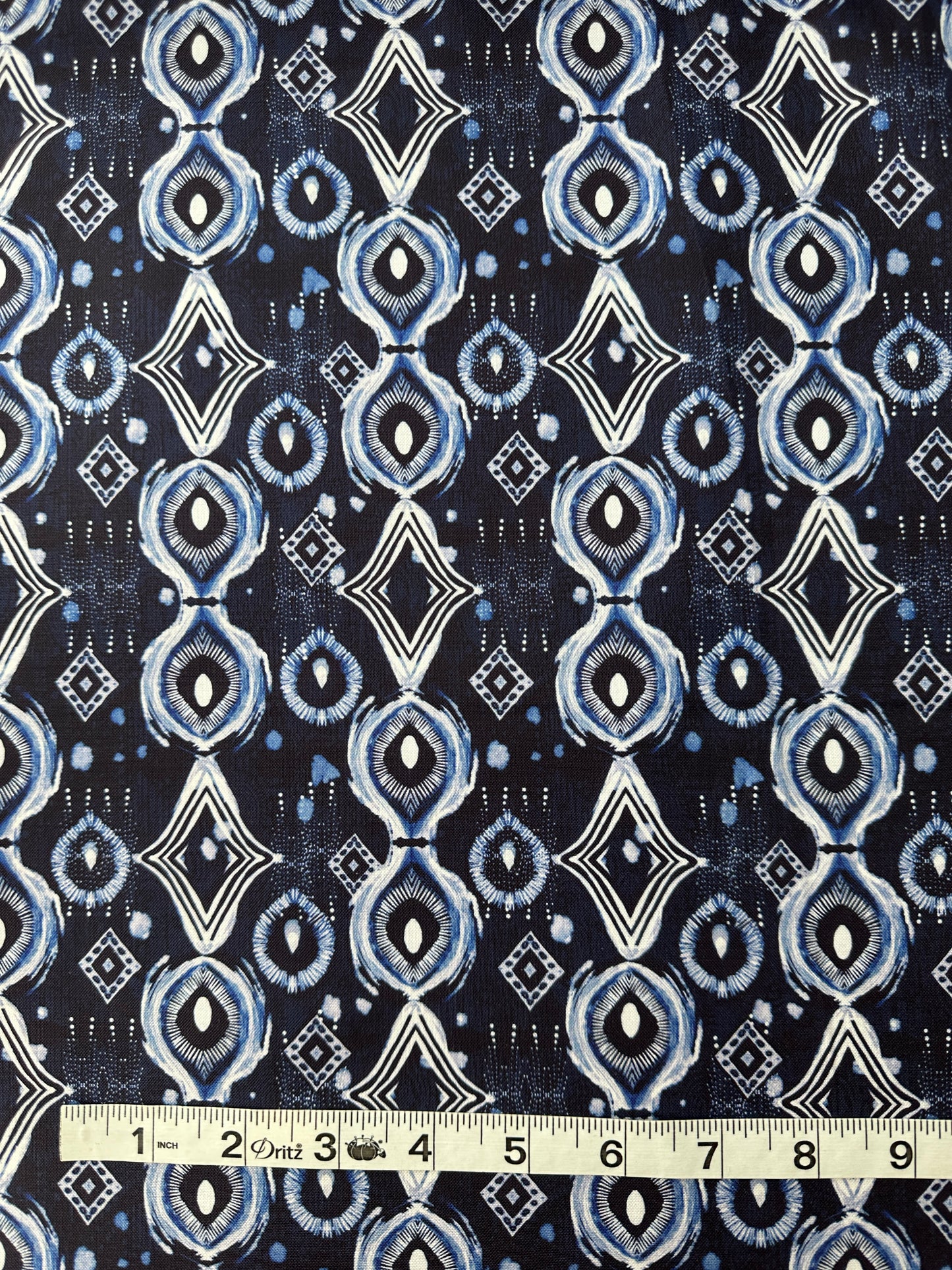 Cotton Sheeting, Mirrors, Indigo