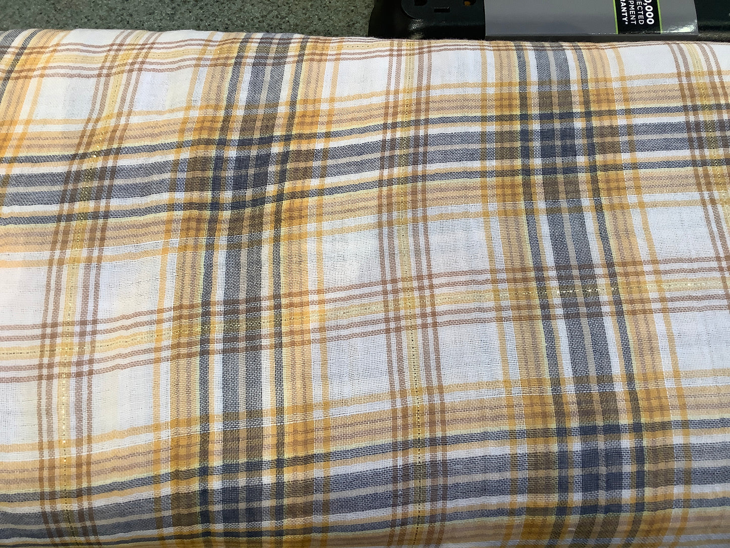 Cotton gauze, with metallic