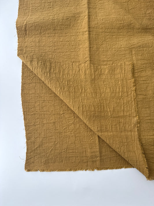 Japanese Cotton Dobby, Momiji Tsumugi – Ochre