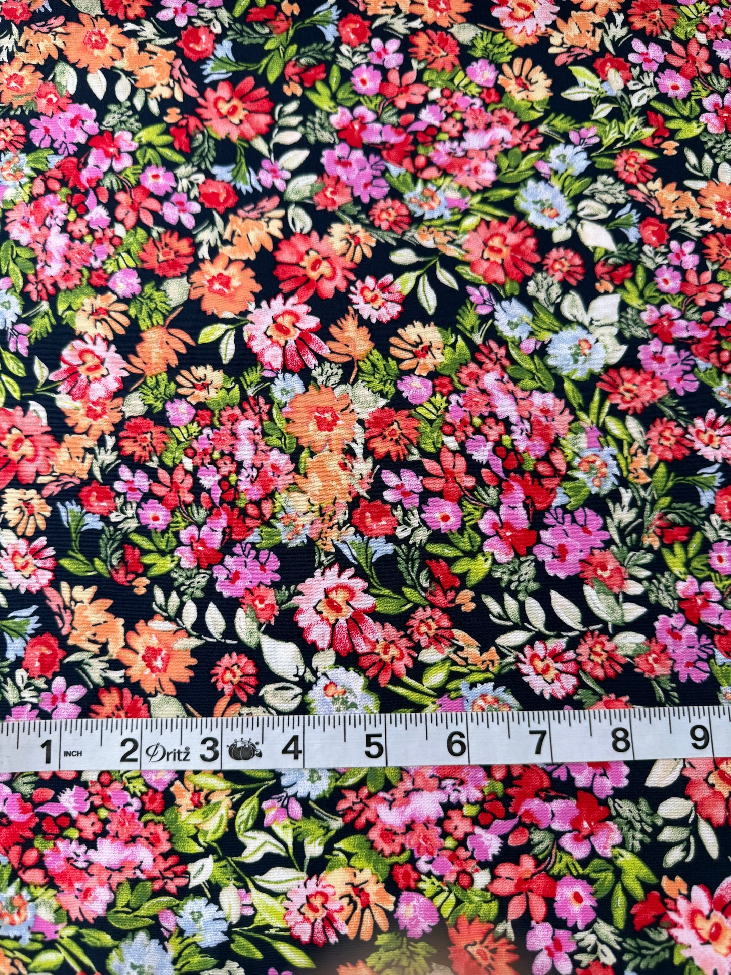 Cotton Stretch Poplin, Floral Print