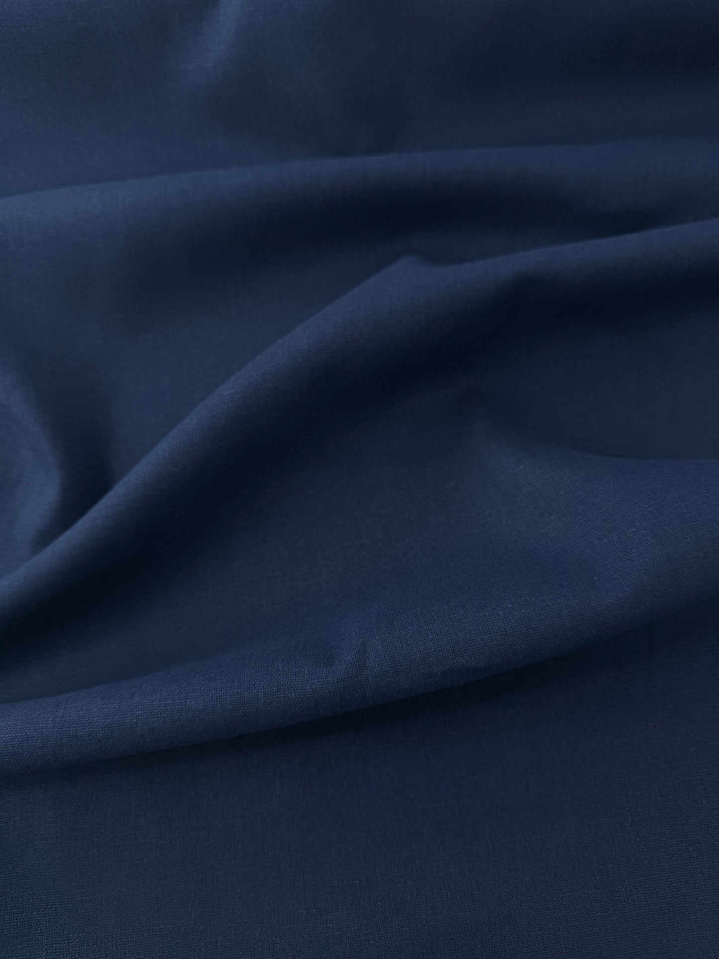 Linen/Rayon, Plain Weave, Indigo Blue