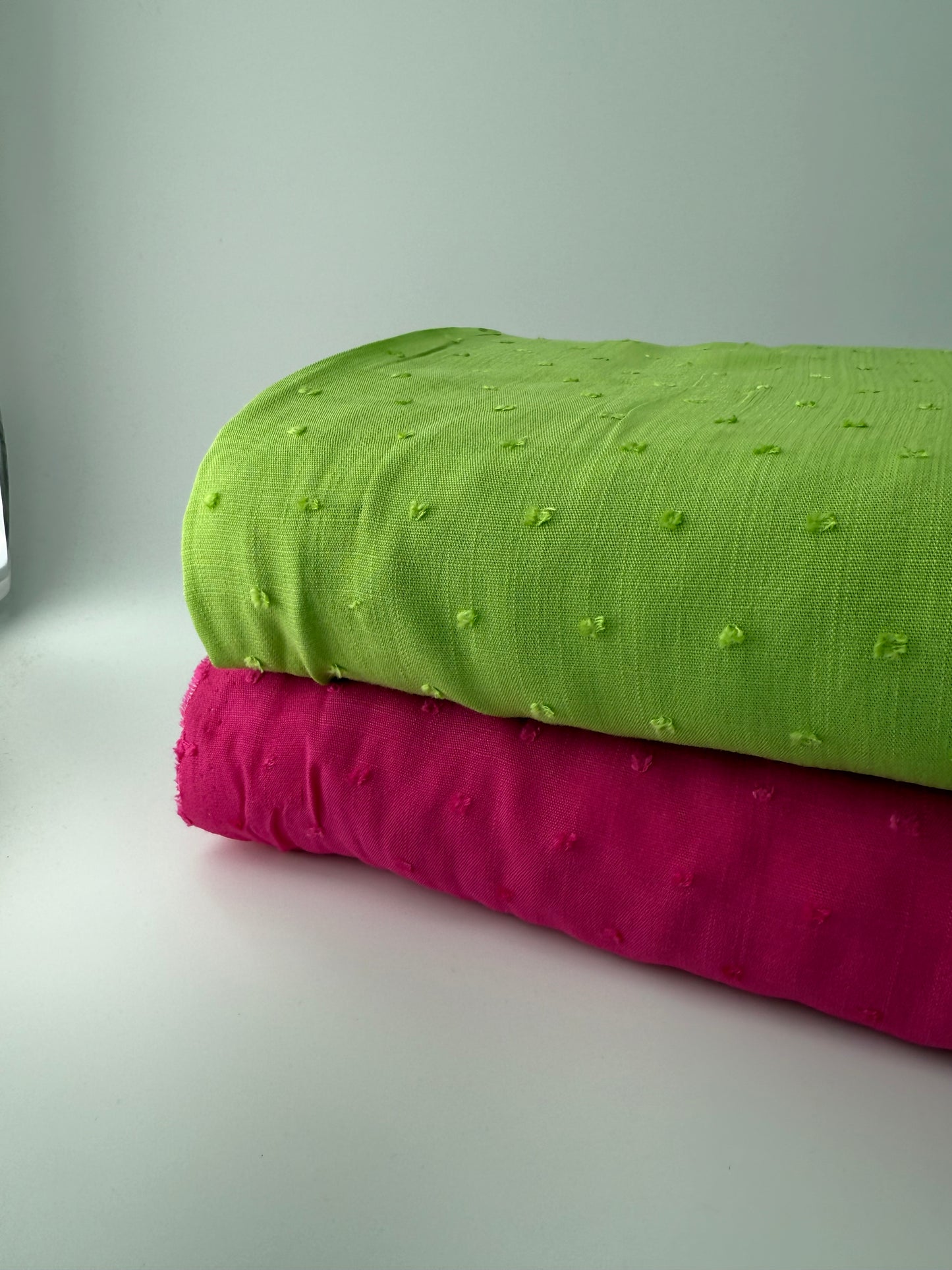 Rayon, Swiss Dot, Pink or Lime