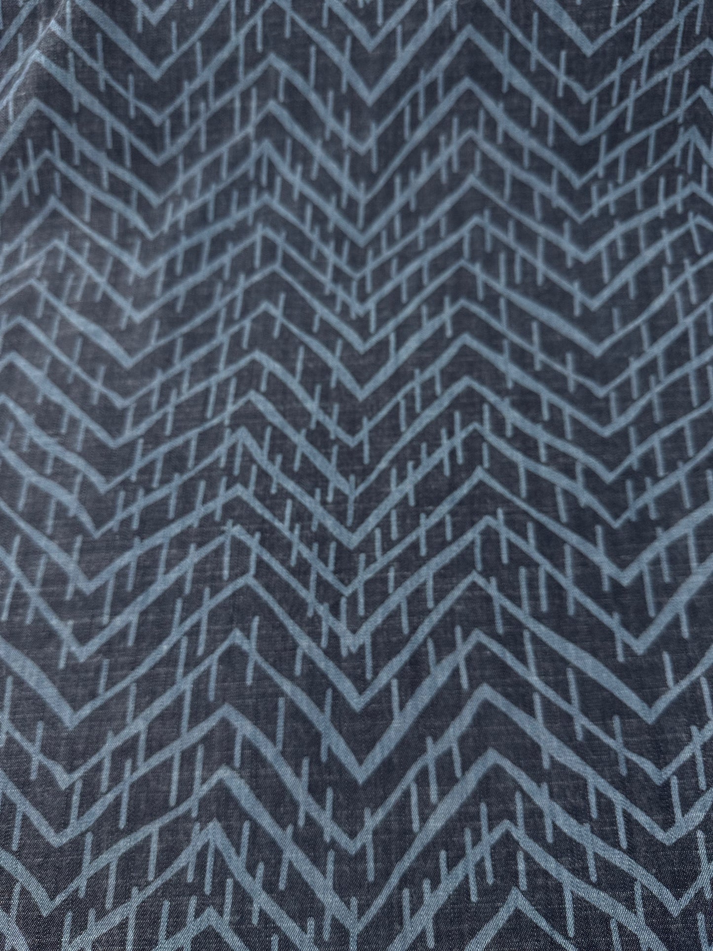 Tencel Slub Weave, Abstract Print, Indigo