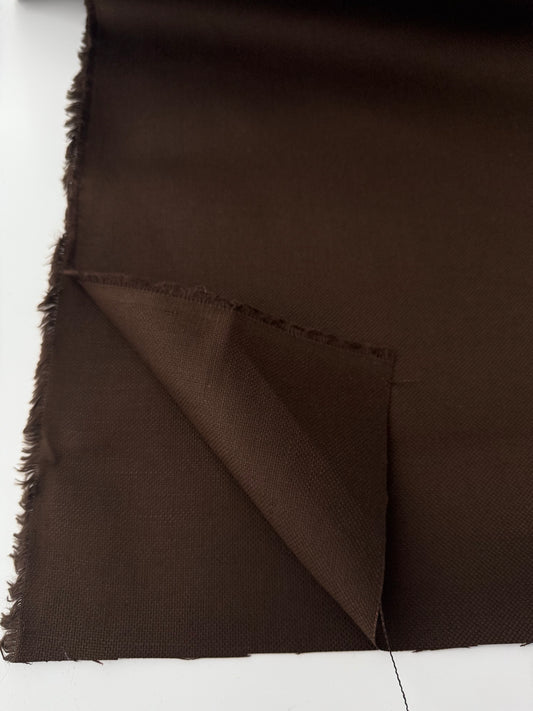 Linen, Canvas, Chocolate Brown