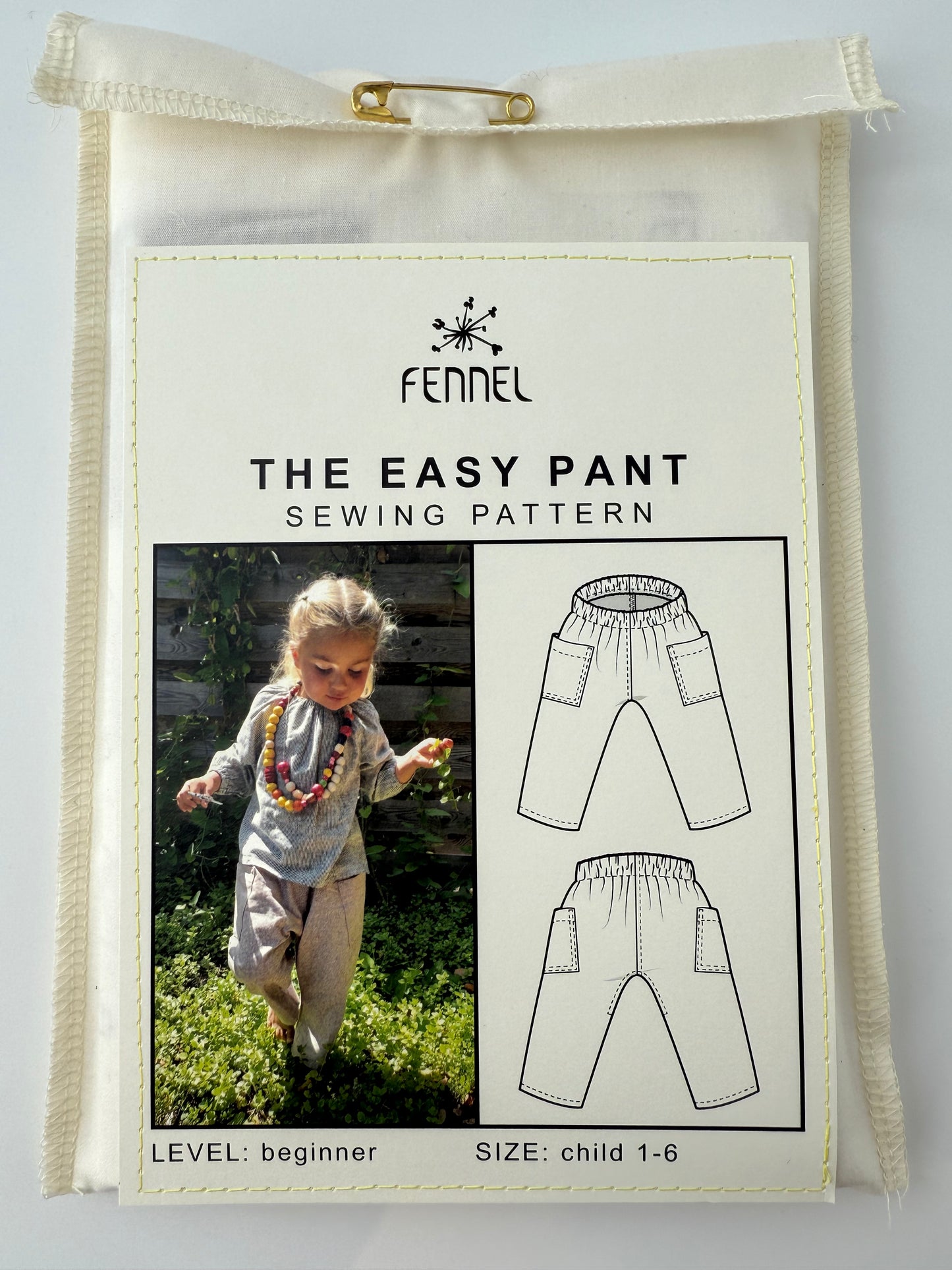 Fennel Goods Easy Pant, Kids Size 1-6 yo
