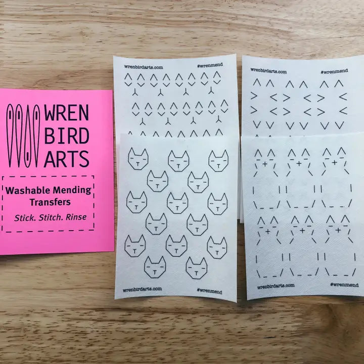 Wren Bird Arts Washable Hand Embroidery Transfers
