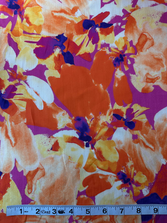 Tencel Lyocell, Abstract Floral Print