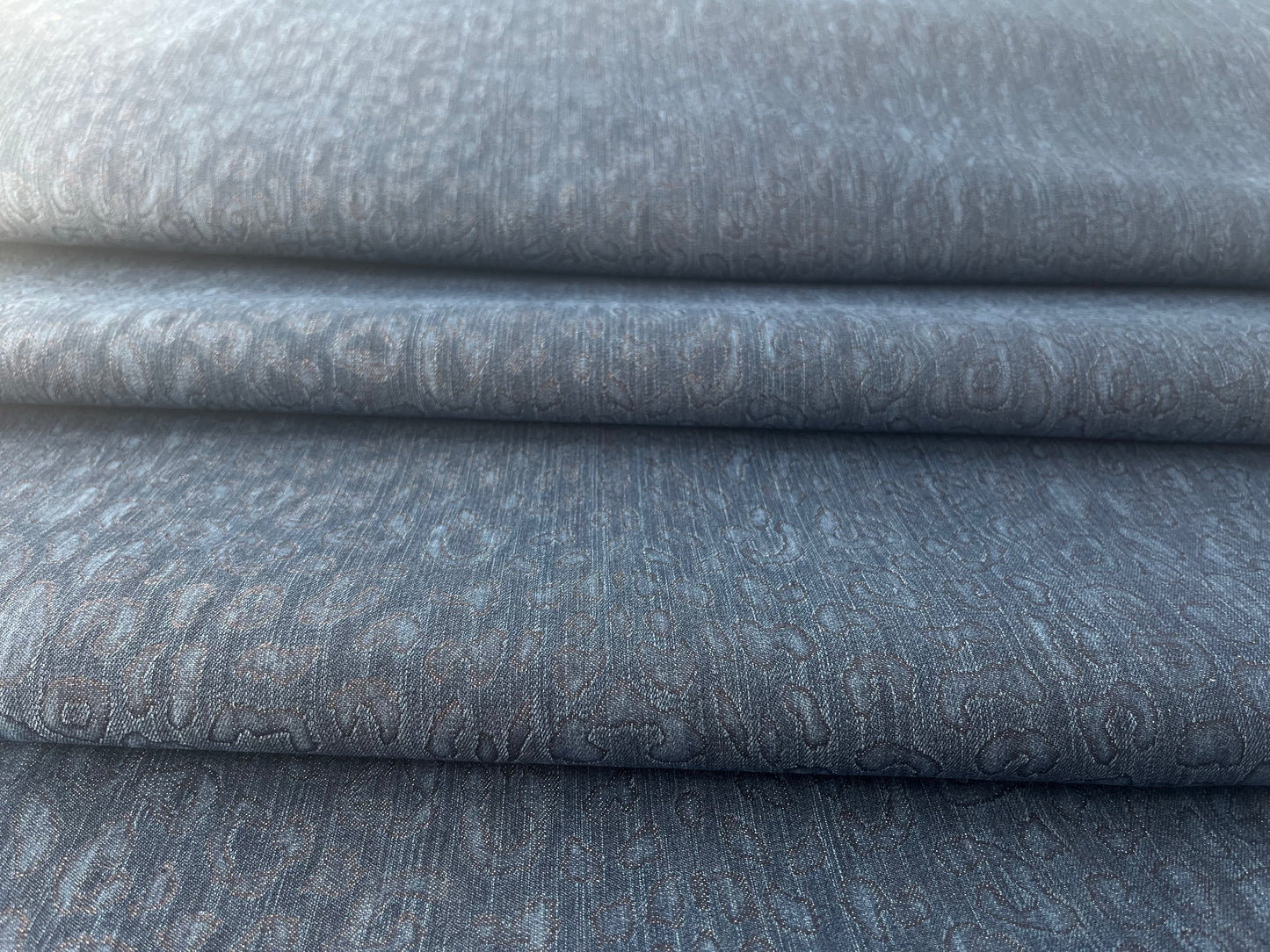 Denim, Shadow Leopard Print, 8 oz