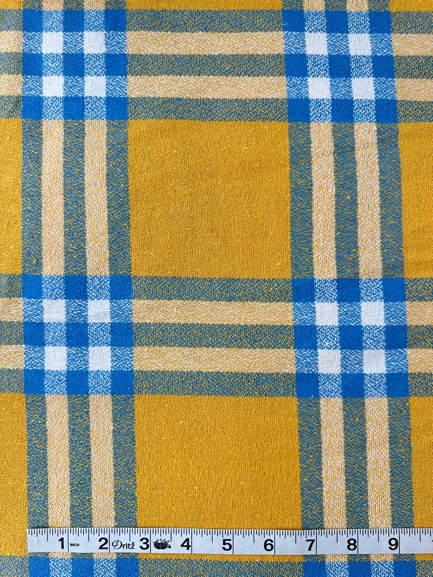 Handwoven Dobby, Bold Plaid