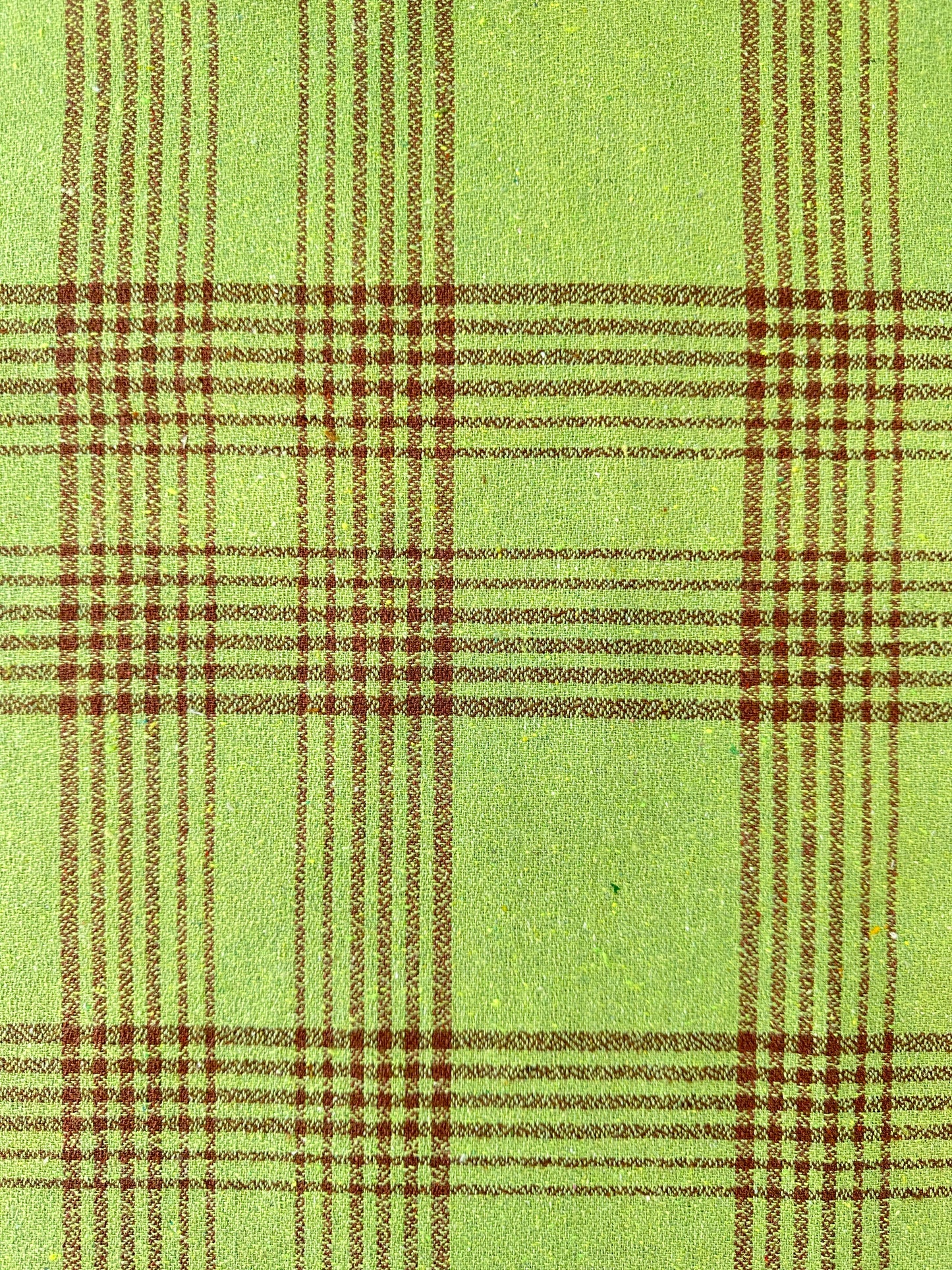 Handwoven Dobby, Bold Plaid
