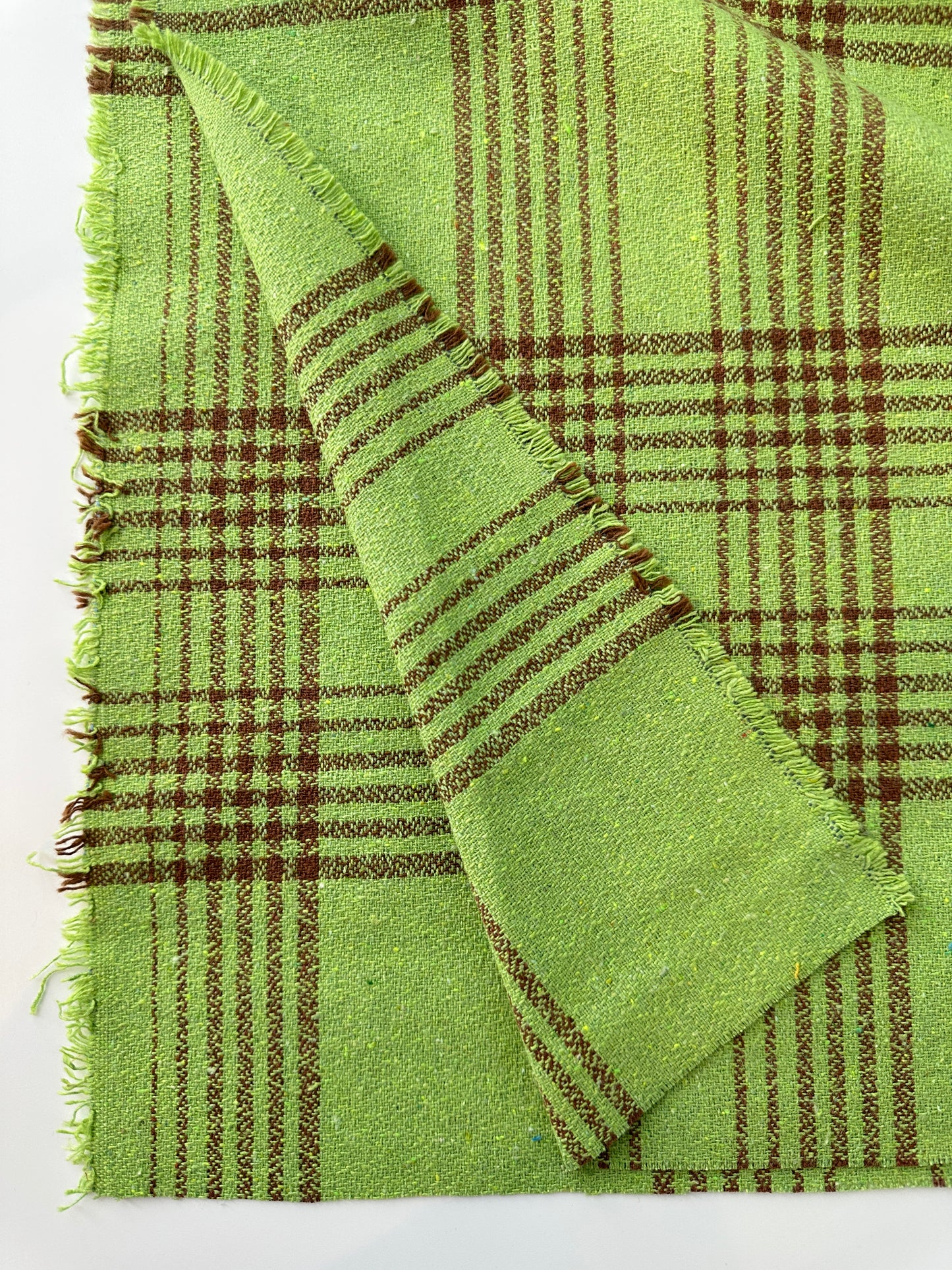 Handwoven Dobby, Bold Plaid