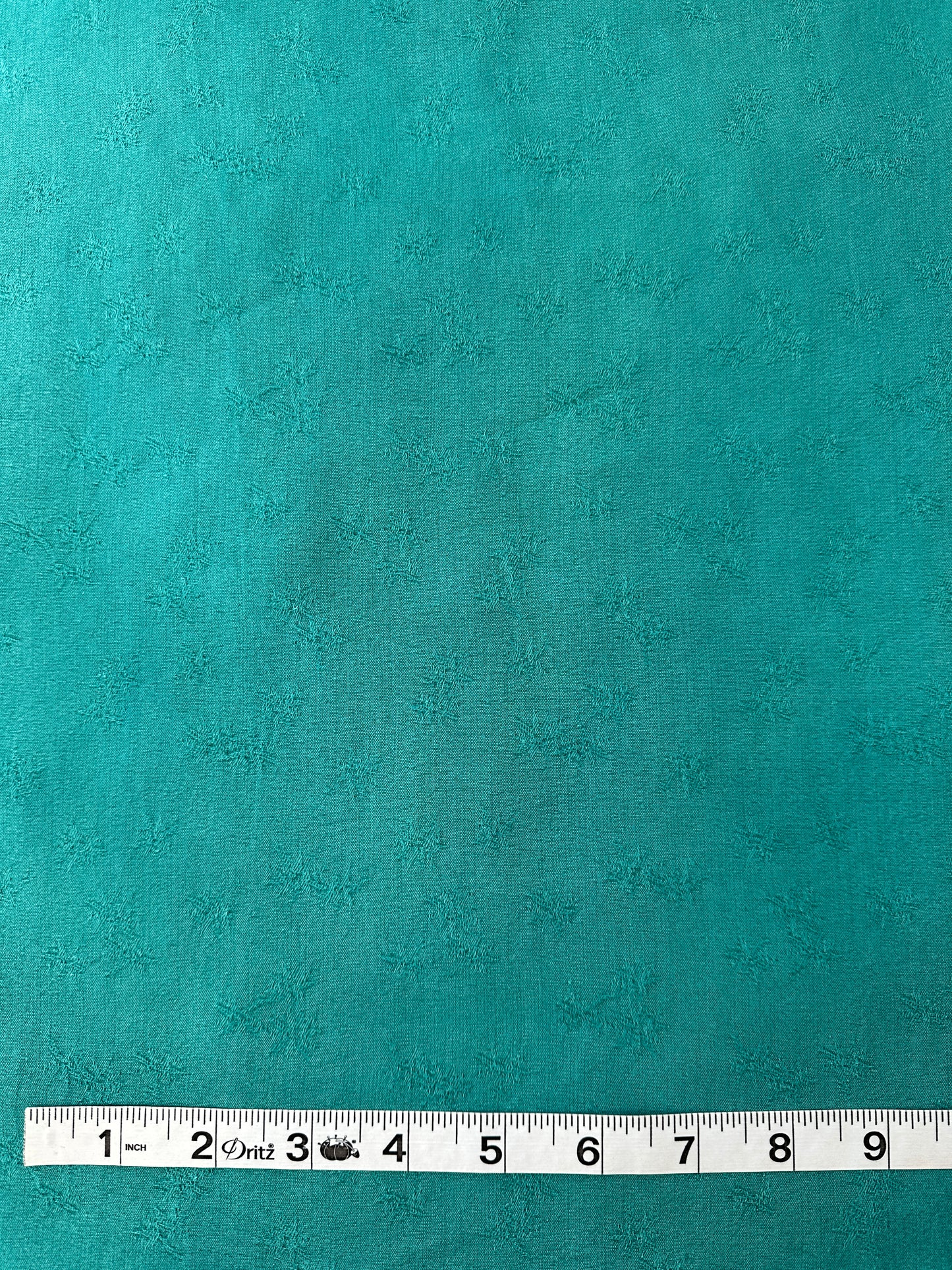 Cupro Rayon, Dobby Weave, Teal Floral