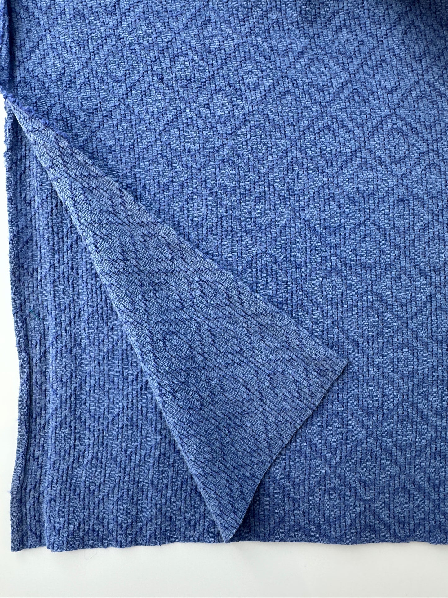 Cupro Rayon, Dobby Weave, Periwinkle Diamond