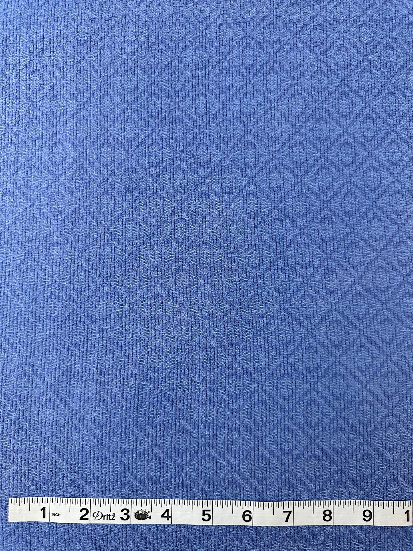Cupro Rayon, Dobby Weave, Periwinkle Diamond