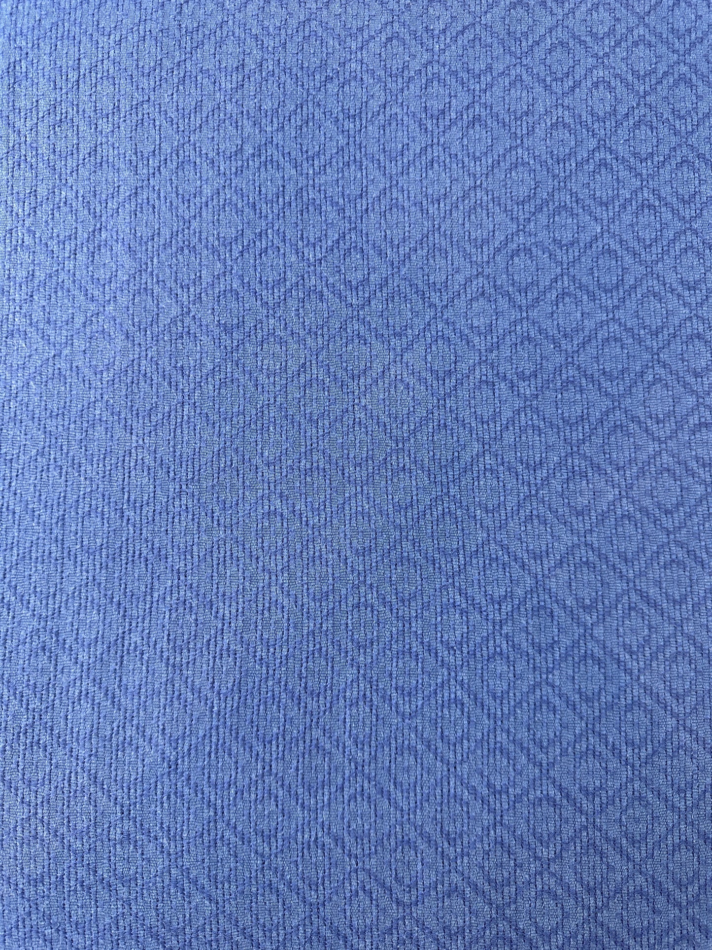 Cupro Rayon, Dobby Weave, Periwinkle Diamond