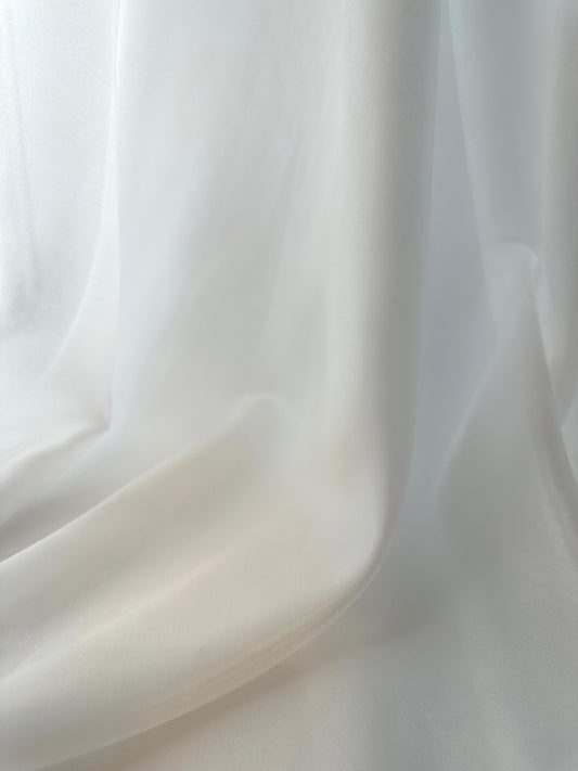 Designer Deadstock, Silk Voile, Ivory