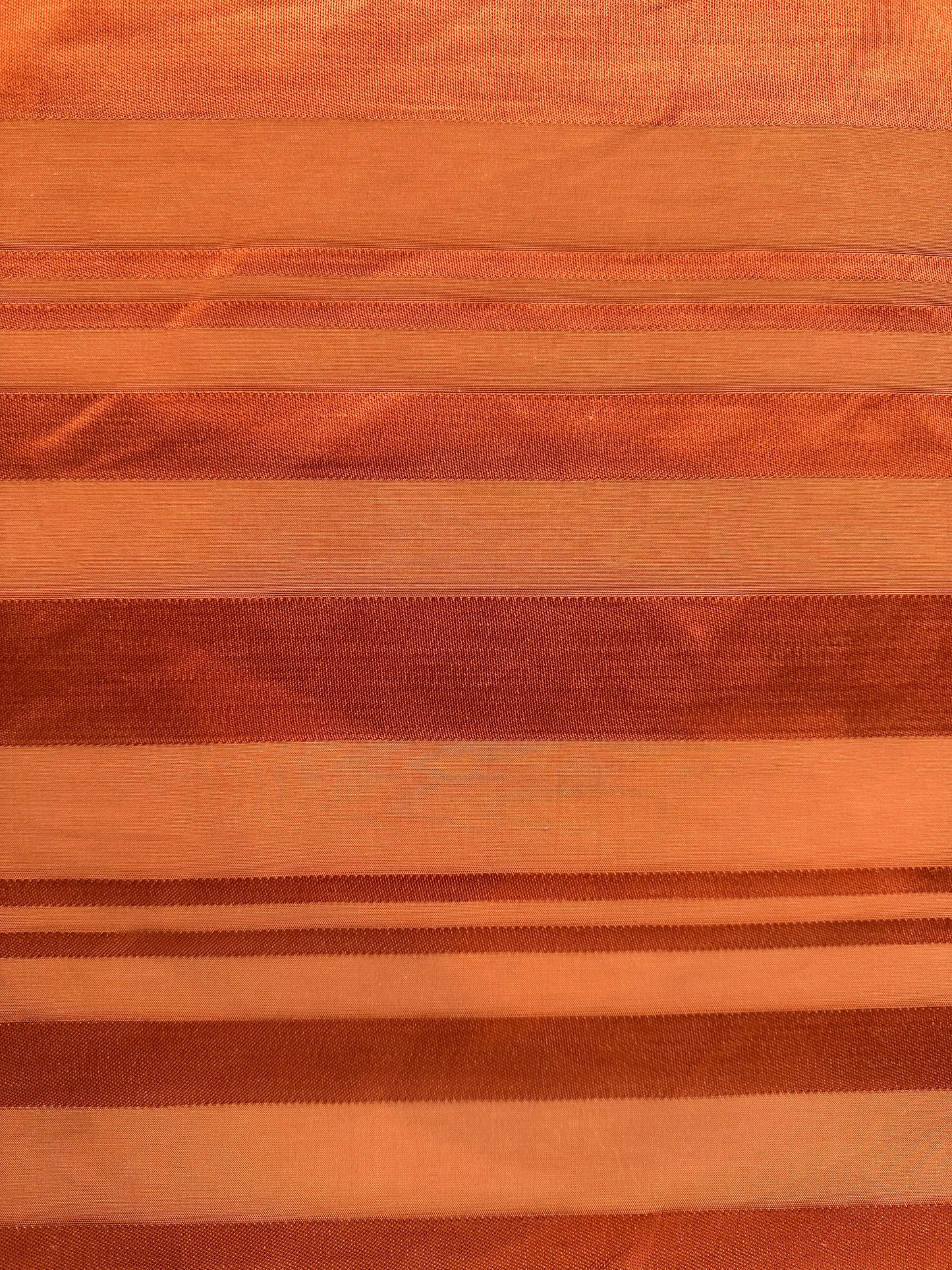 Viscose/Linen/Cotton Sheer Stripe, Rust