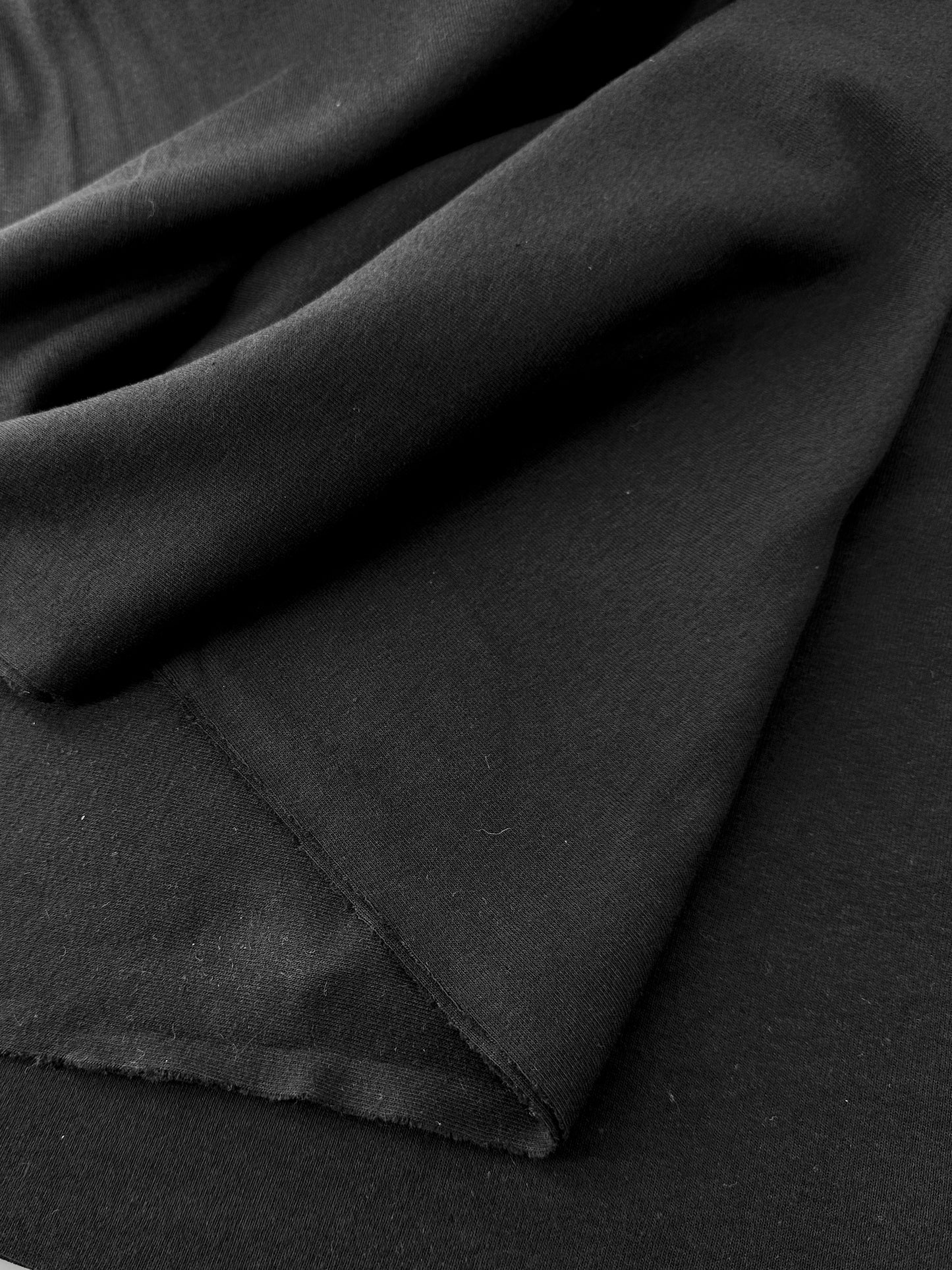 Cotton 1x1 Rib, Black