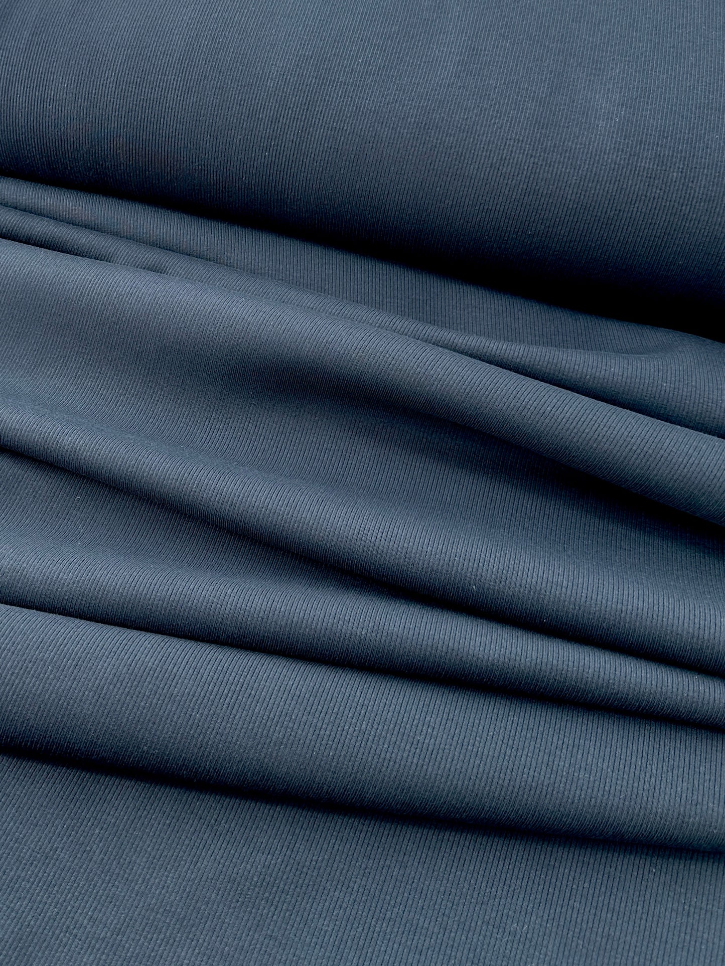Cotton/Spandex 1x1 Rib, Navy