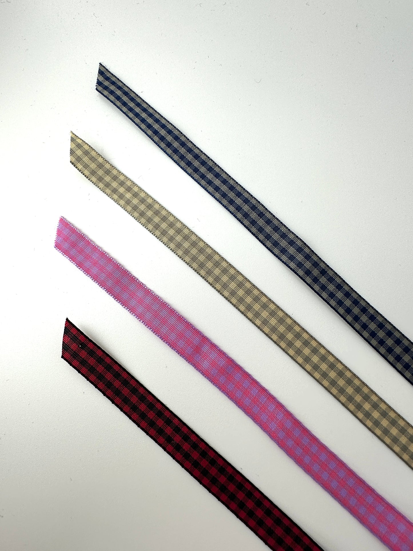 Taffeta Ribbon, Checkered, 9mm/3/8"