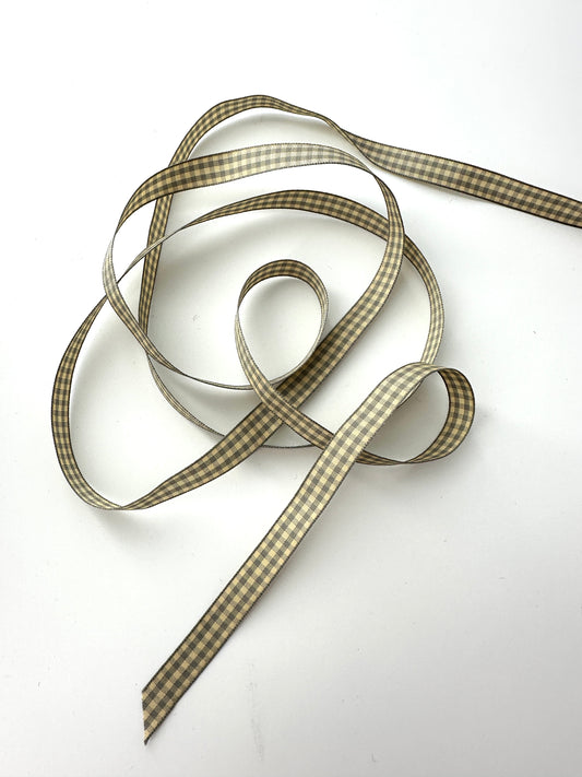 Taffeta Ribbon, Checkered, 9mm/3/8"