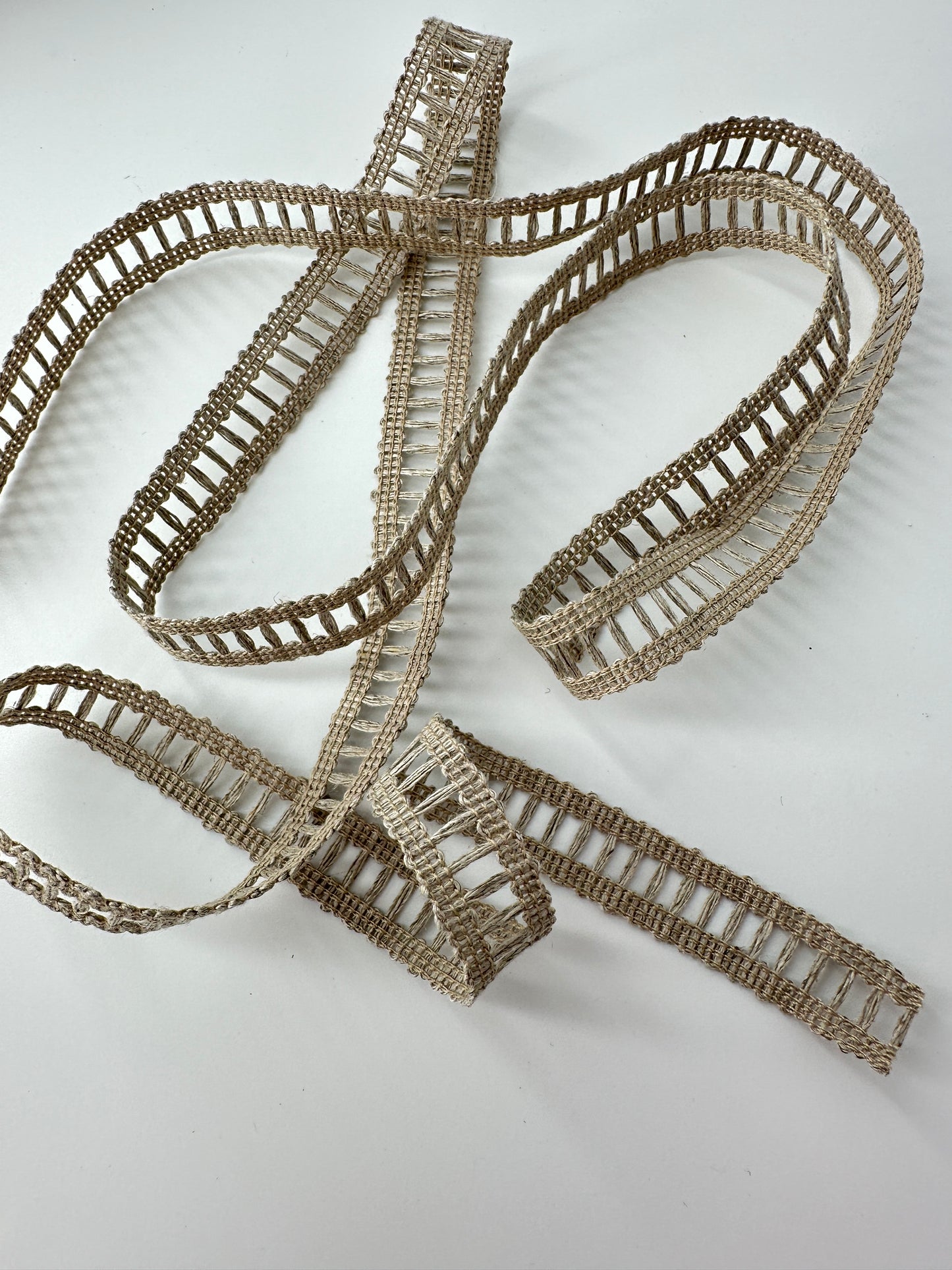 Cotton Trim, Ladder Stitch, 5/8"