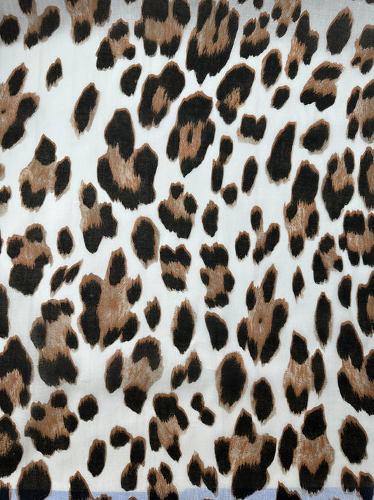 Italian Cotton Voile, Leopard Print