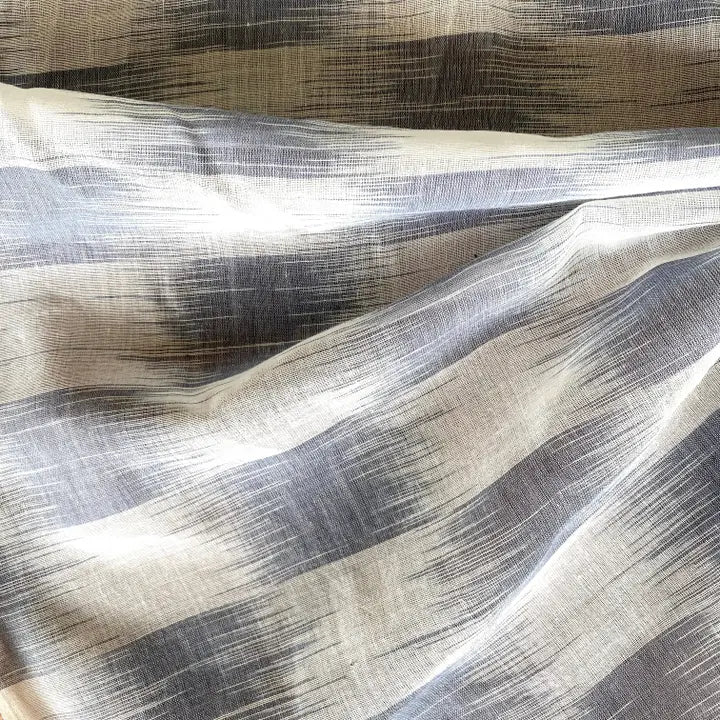 Handloom Ikat, Blue/White