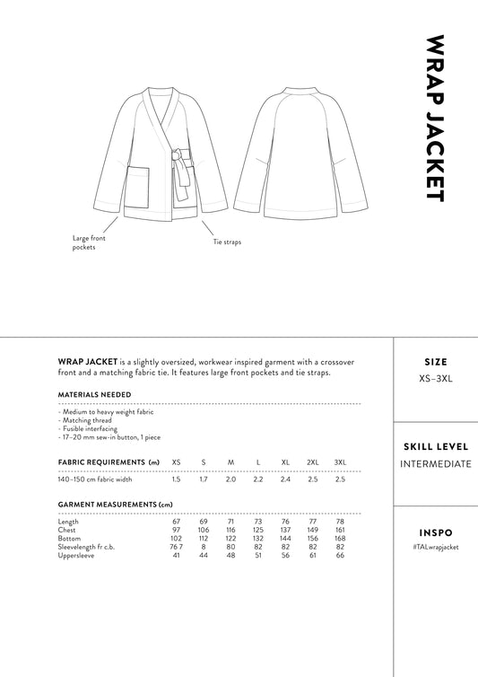 The Assembly Line Wrap Jacket, Size XS-3XL