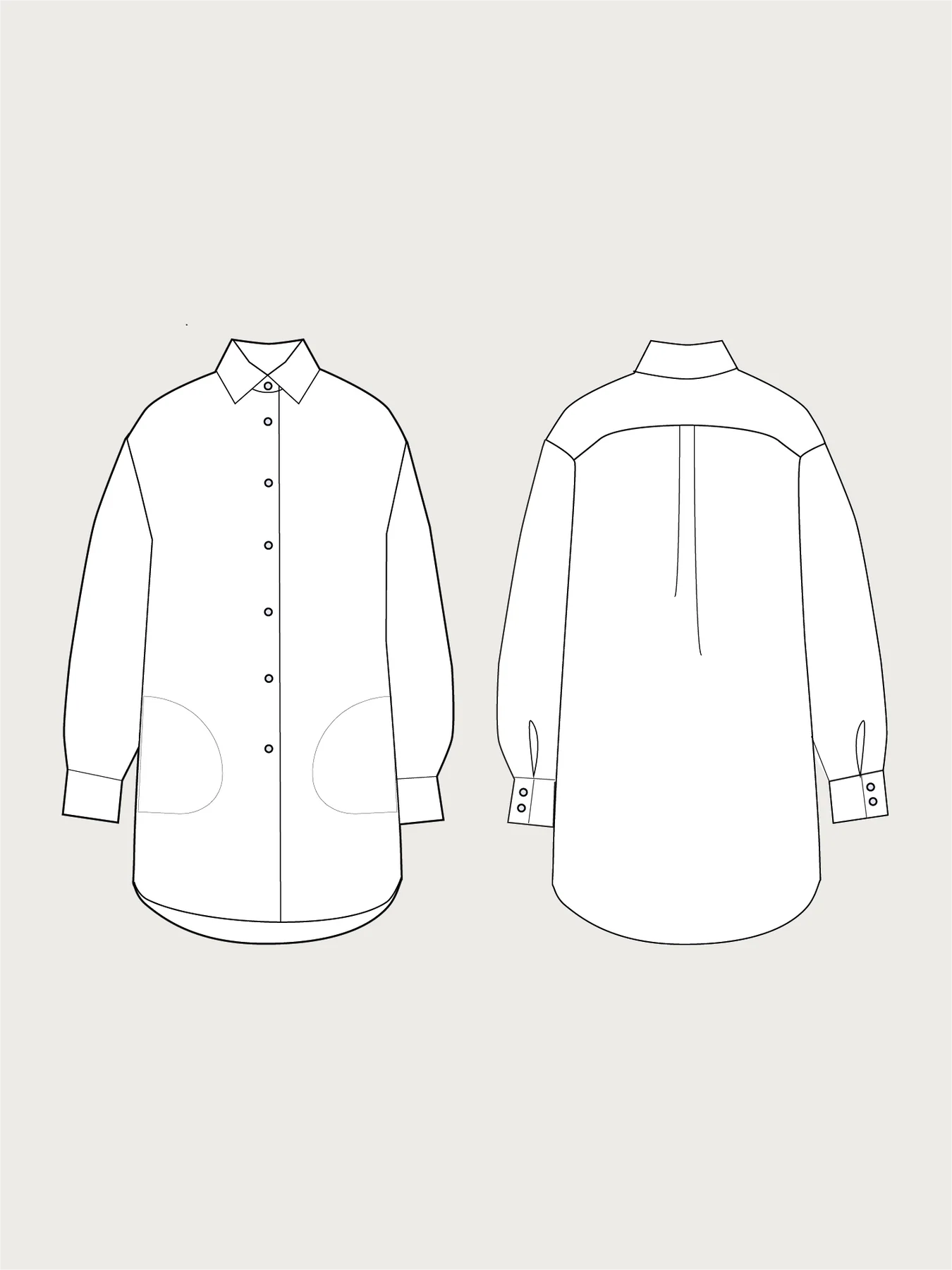 The Assembly Line Oversized Shirt, XS-3XL