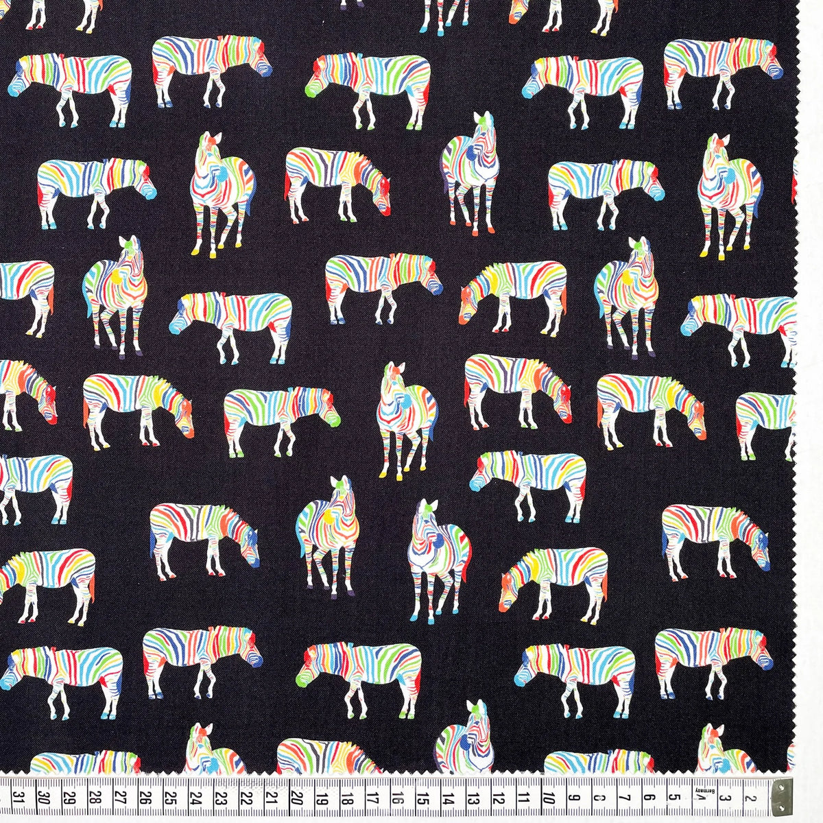 Cotton Sheeting, Rainbow Zebra