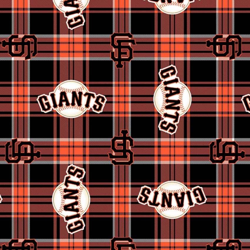 SF Giants Fleece, Plaid