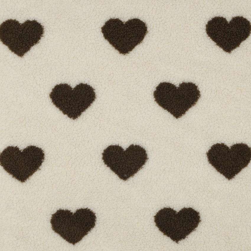Polar Fleece, Hearts Print