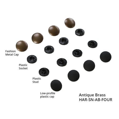 Tool Free Snaps, 1/2", 4 pack