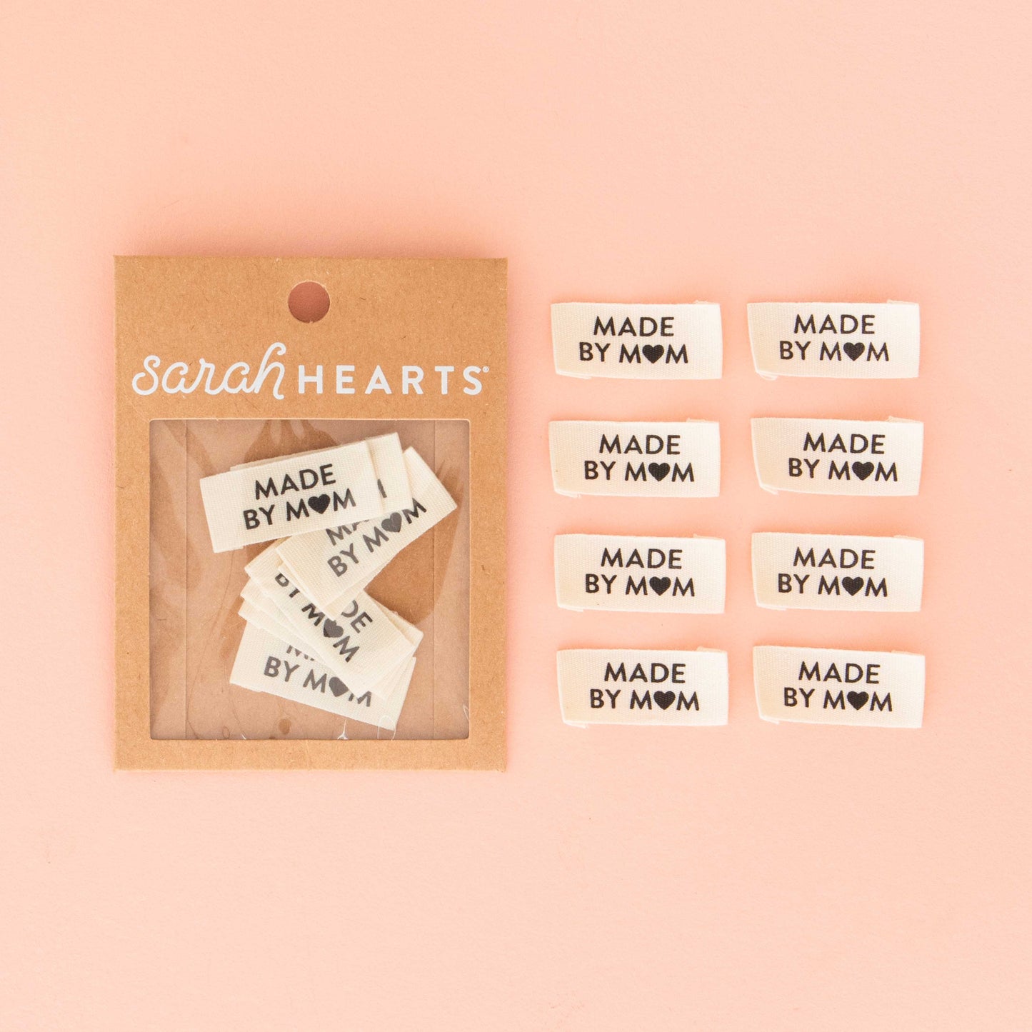 Sarah Hearts Labels, Made by Mom