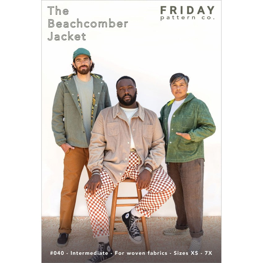 Friday Pattern Co. The Beachcomber Jacket, Size XS-7X