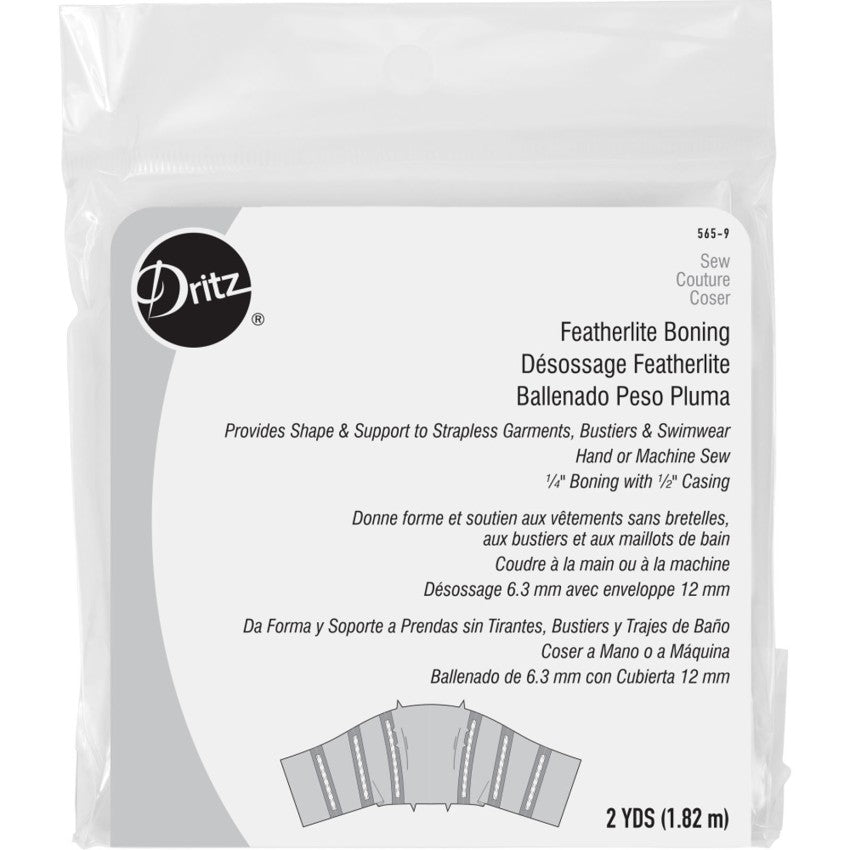 Dritz Boning, 1/4", White